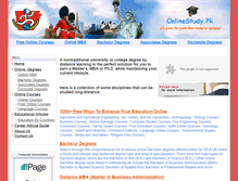 Tablet Screenshot of onlinestudy.pk
